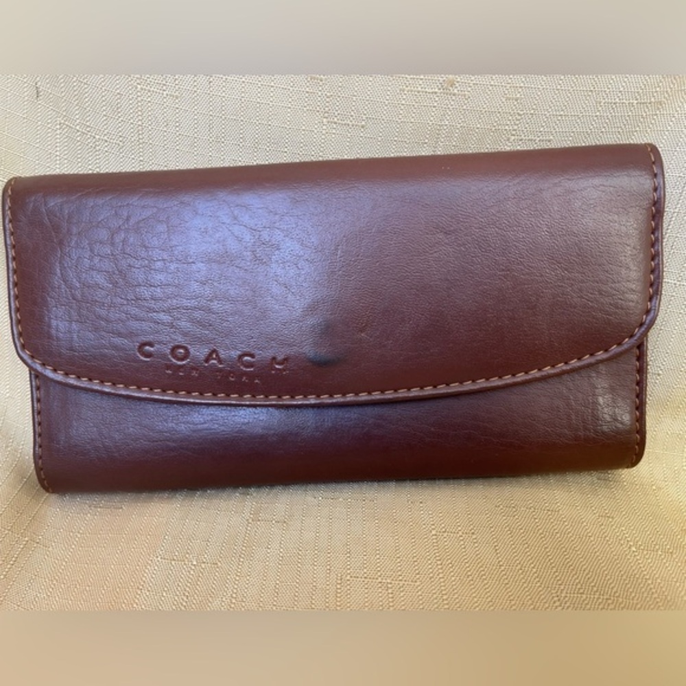 Coach‎ Dark Brown Leather Wallet